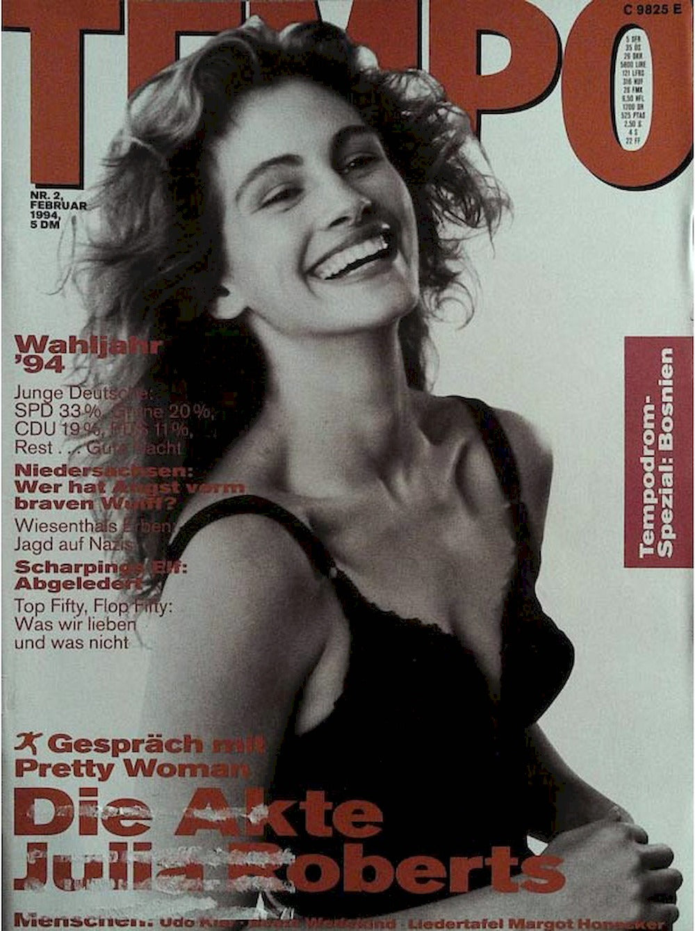 Tempo Magazin Deutschland 1994-02 Julia Roberts