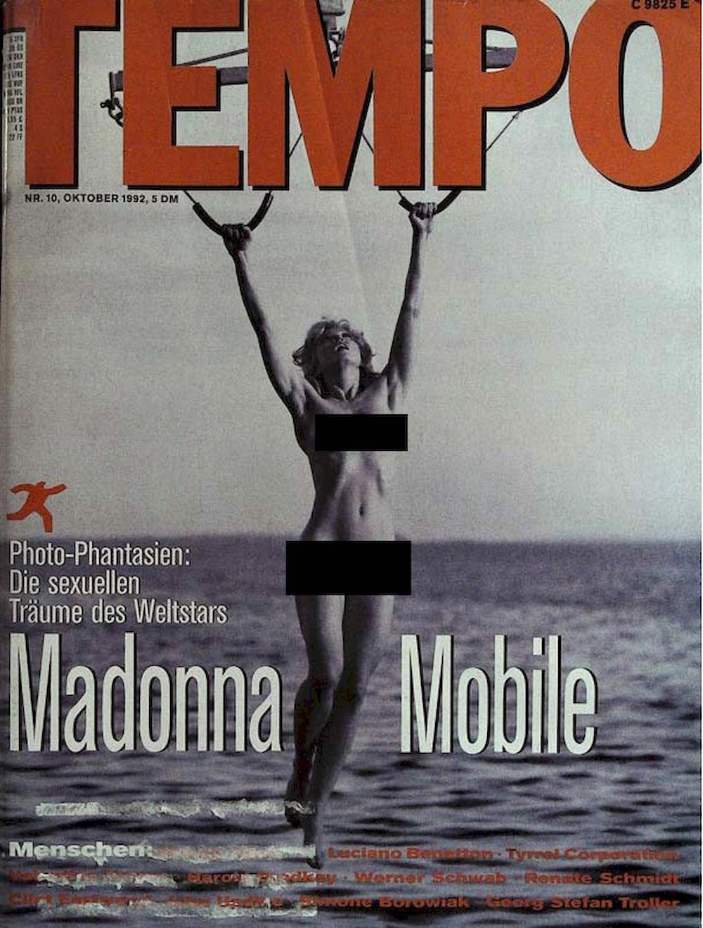 Tempo Magazine Allemagne 1991 Madonna Édition originale