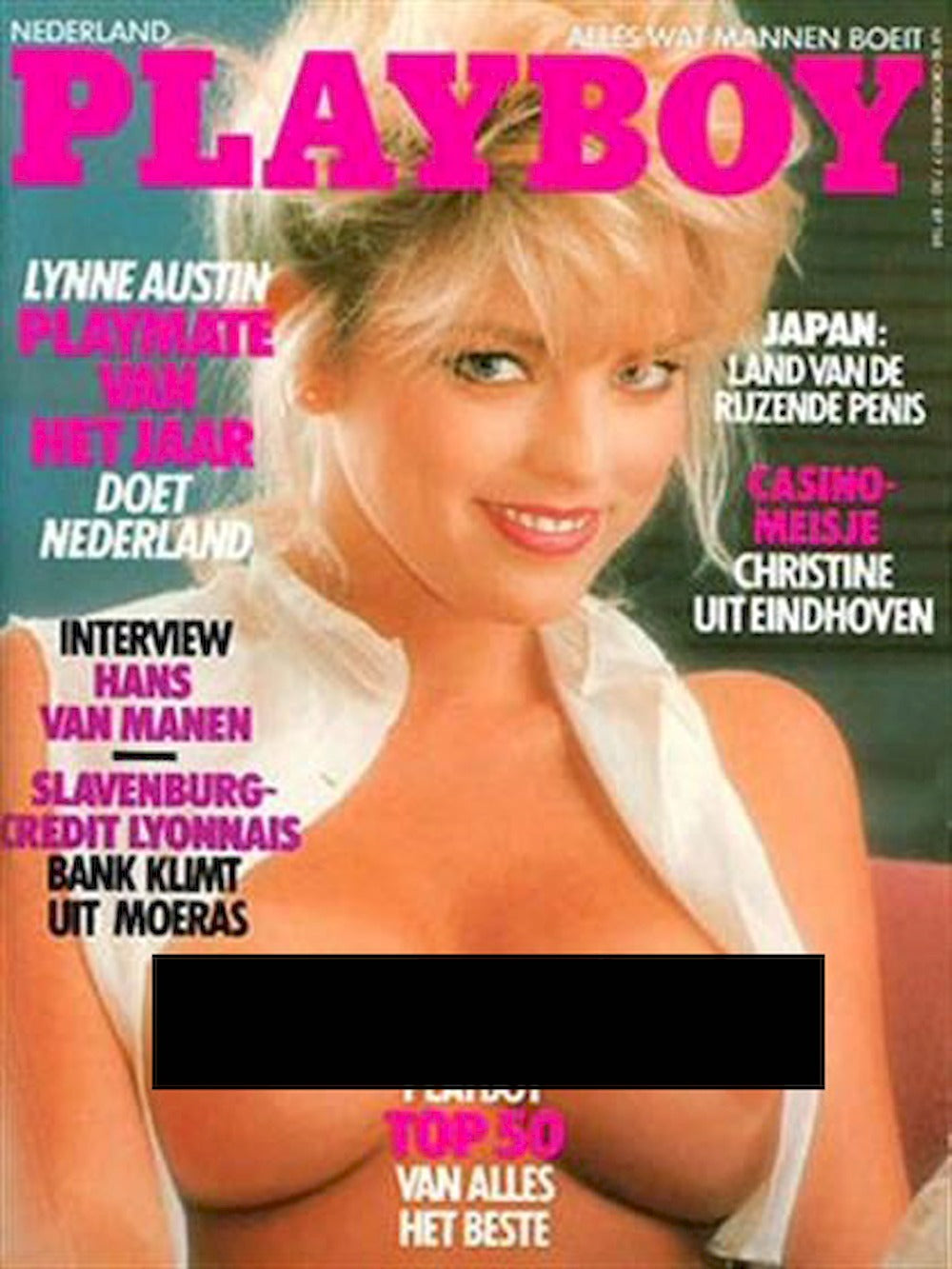 Playboy Magazine Pays-Bas 1987-10 – Lynne Austin Sandra Greenberg – Édition originale