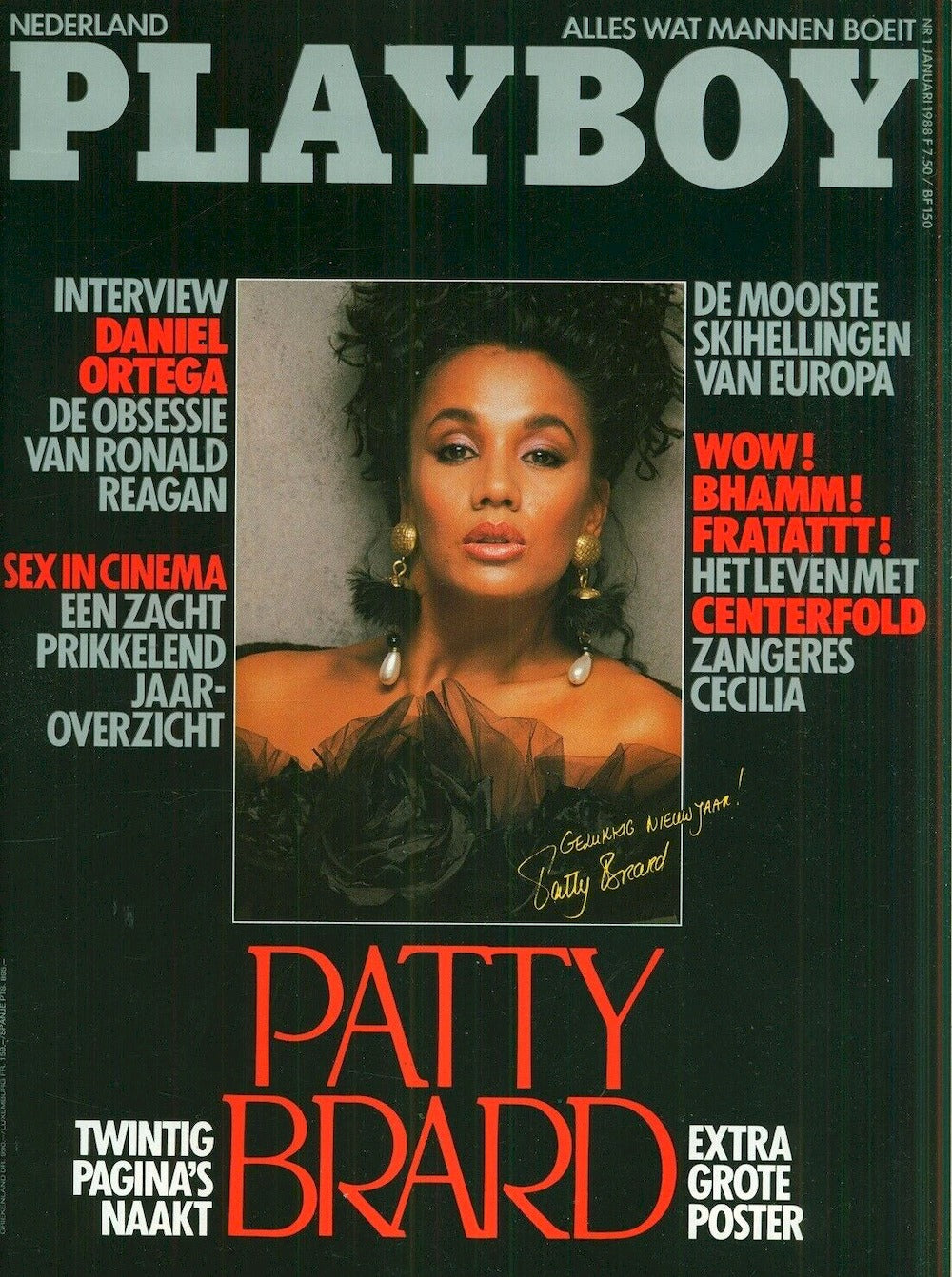 Playboy Magazine Netherlands 1988-01 – Patty Brard Julie Peterson – Original Print Issue