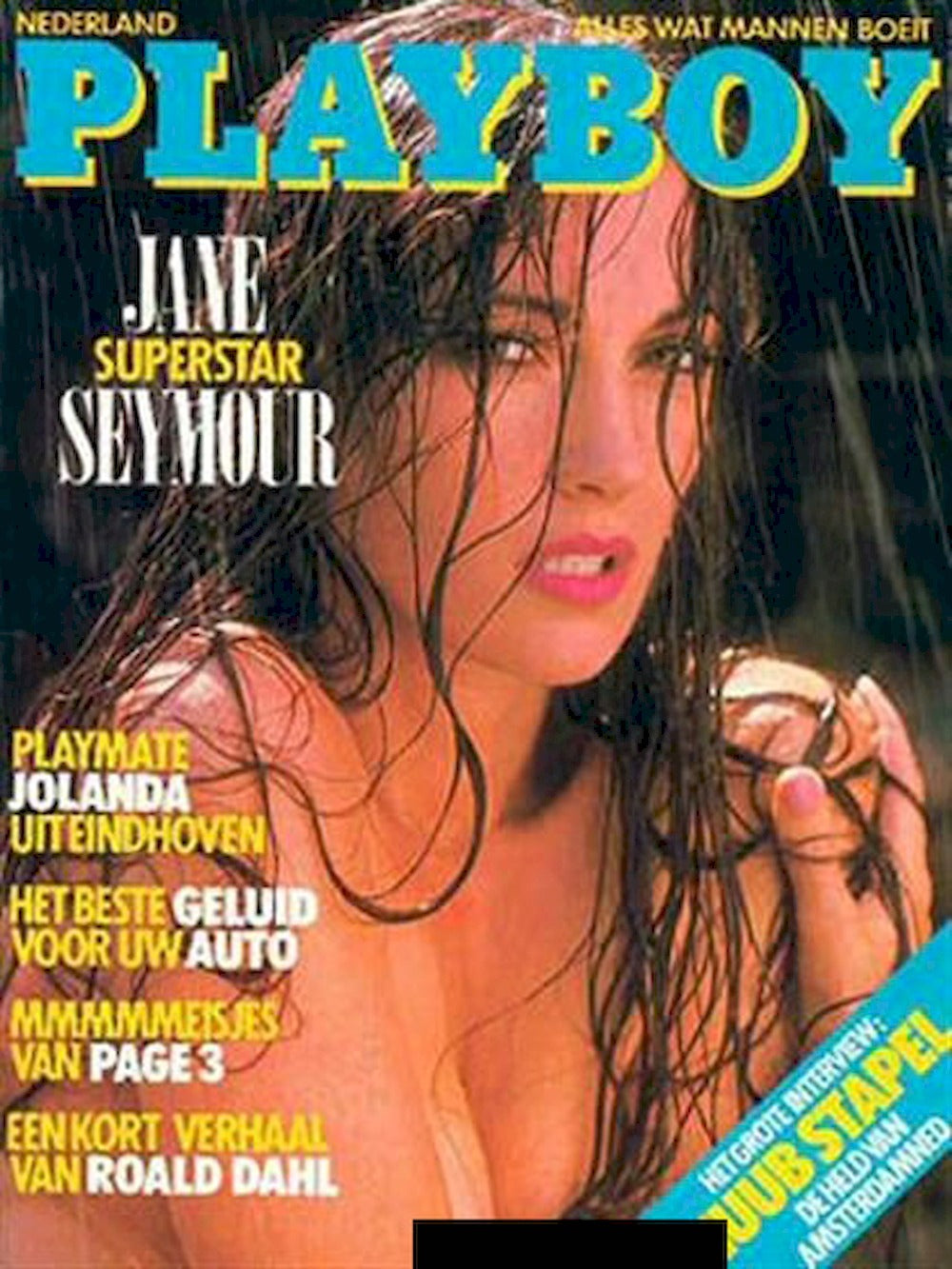 Playboy Magazine Pays-Bas 1988-03 Jane Seymour Jolanda Dekkers Édition originale