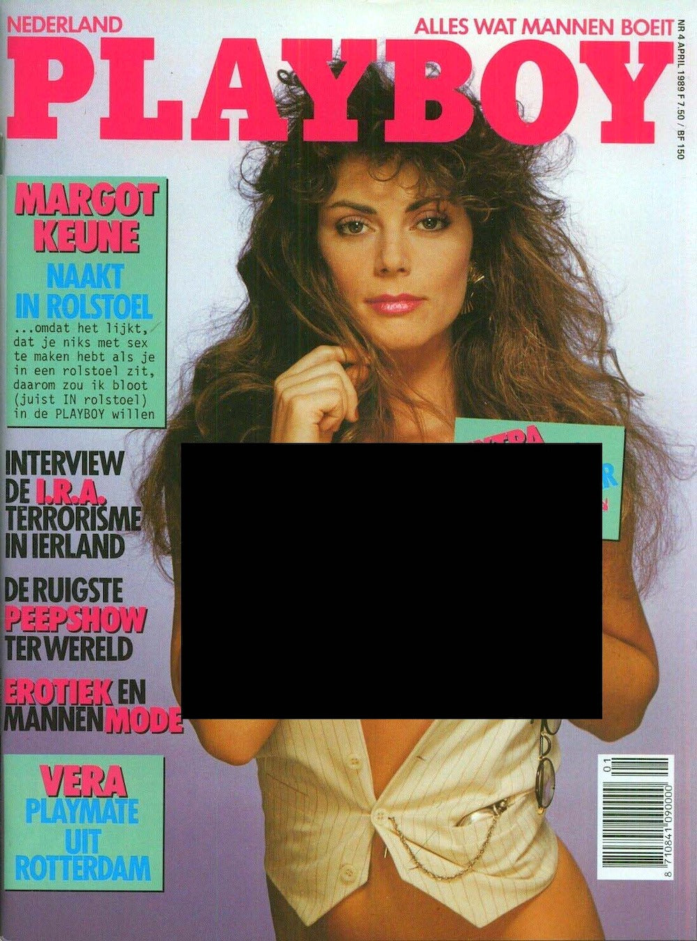 Playboy Magazine Pays-Bas 1989-04 Cynthia Kaye Vera Pinto Édition originale