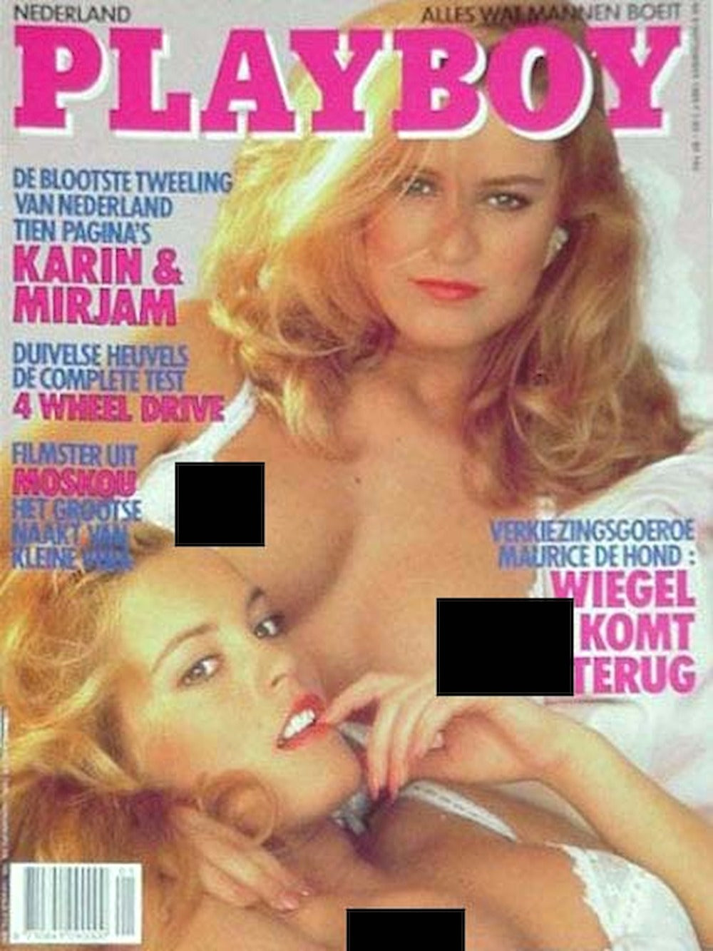 Playboy Magazine Netherlands 1989-09 Karin Mirjam Van Breeschooten Tawnni Cable Original Print Issue