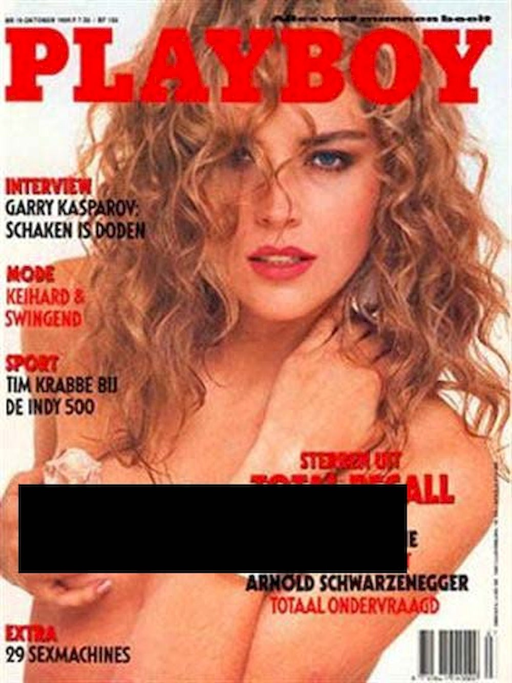 Playboy Magazine Pays-Bas 1990-10 – Nicolette Janssen Sharon Stone – Édition originale
