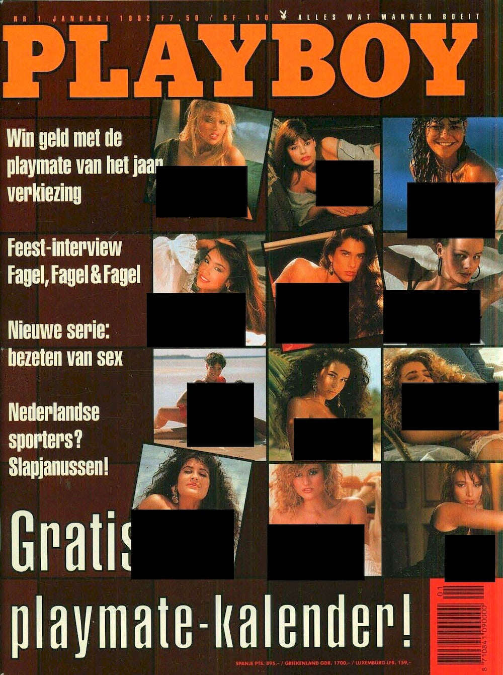 Playboy Magazine Pays-Bas 1992-01 Morgan Fox Alison Armitage Cristy Thom Christina Leardini Édition originale