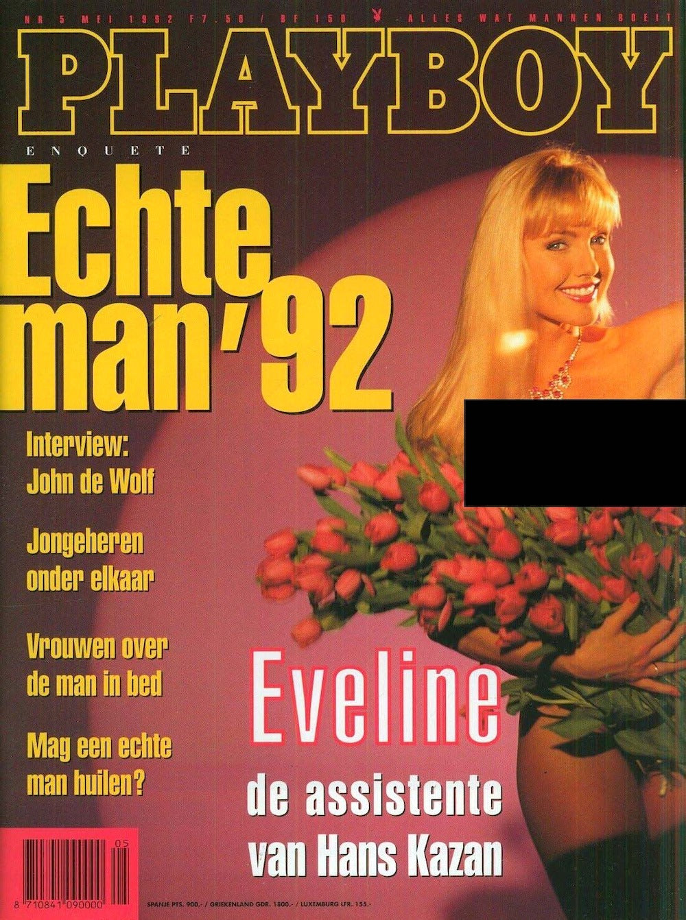 Playboy Magazine Netherlands 1992-05 Eveline Van De Stolpe Tylyn John Original Print Issue