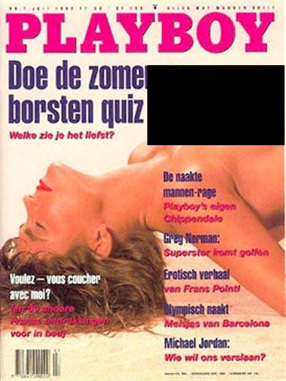 Playboy Magazine Pays-Bas 1992-07 Angela Melini Édition originale