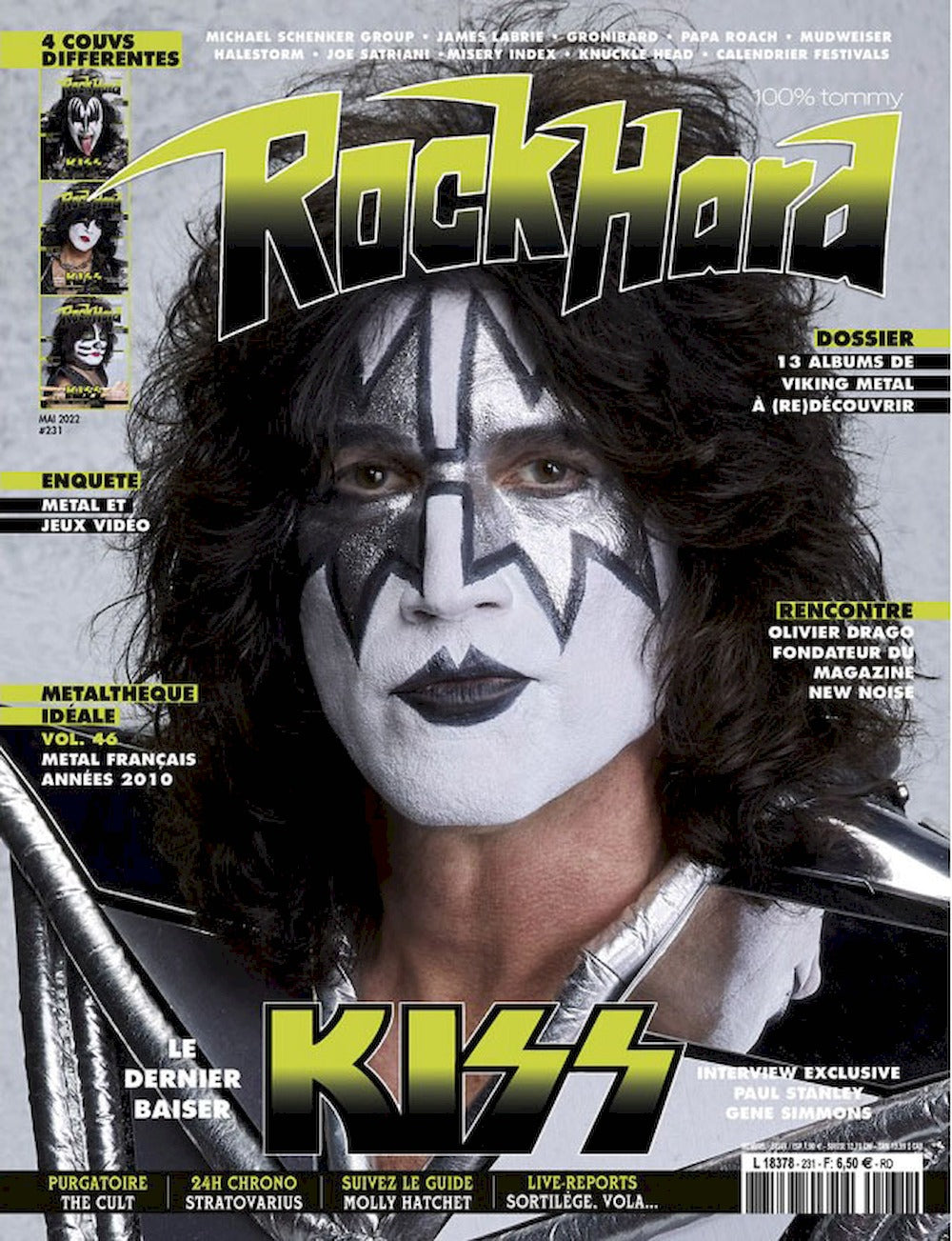 Rock Hard Magazine France 2022 #231 Kiss The Spaceman Édition originale