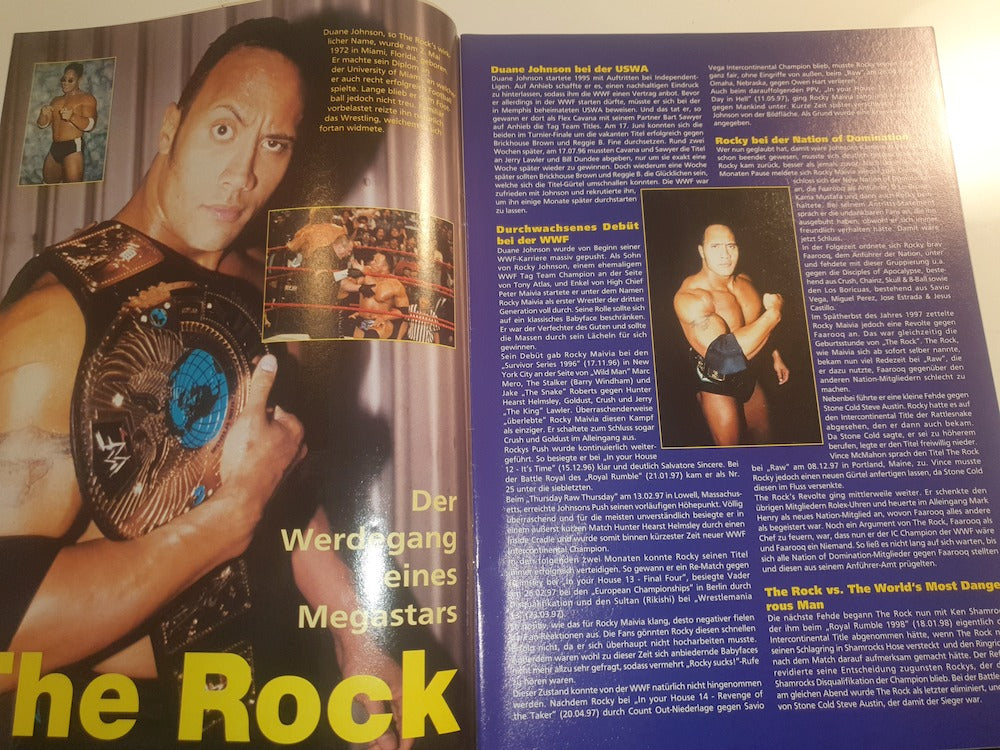 Power Wrestling Spezial Magasin Tyskland 2005 #6 Kurt Angle Duane The Rock Johnson Originaludgave