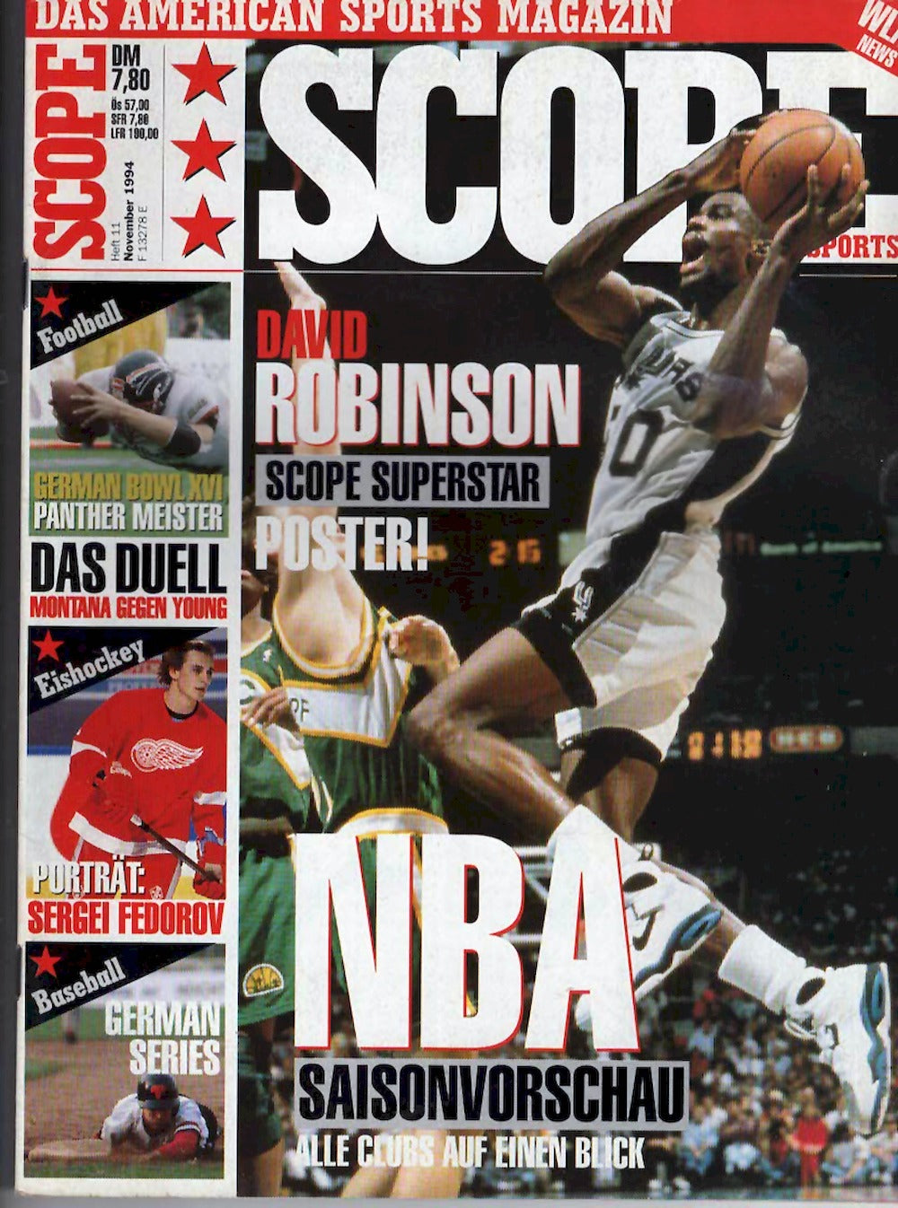 Scope Magazin Deutschland 1994-11 David Robinson Sergei Fedorov