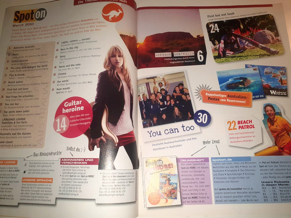 Spot On Magazin Deutschland 2010-03 Orianthi Panagaris