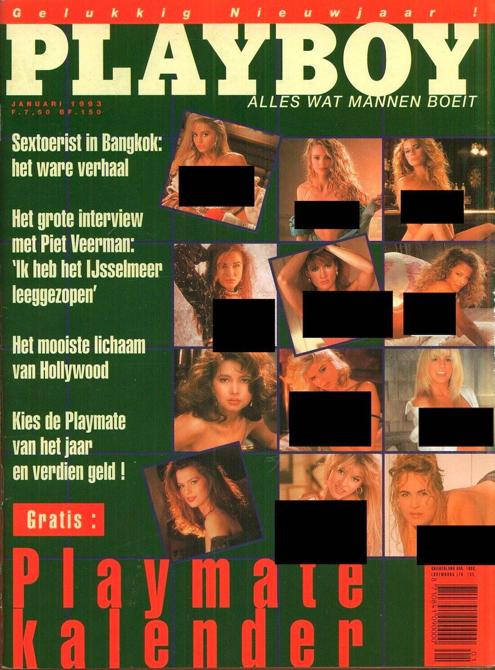Playboy Magazine Netherlands 1993-01 – Suzi Simpson Tonja Christensen Tylyn John Cady Cantrell – Original Print Issue