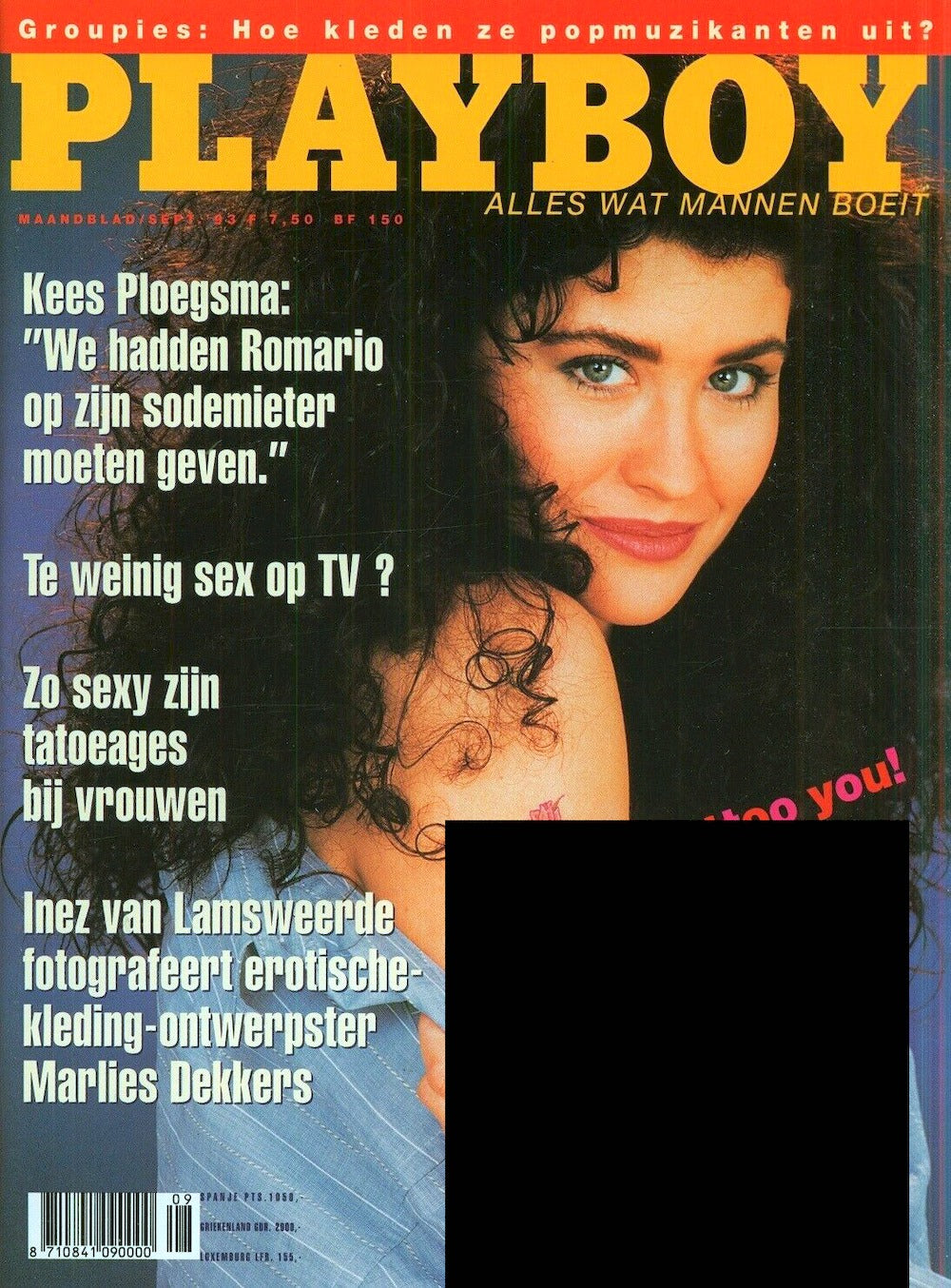 Playboy Magazine Pays-Bas 1993-09 Samantha Dorman Alesha Oreskovich Édition originale