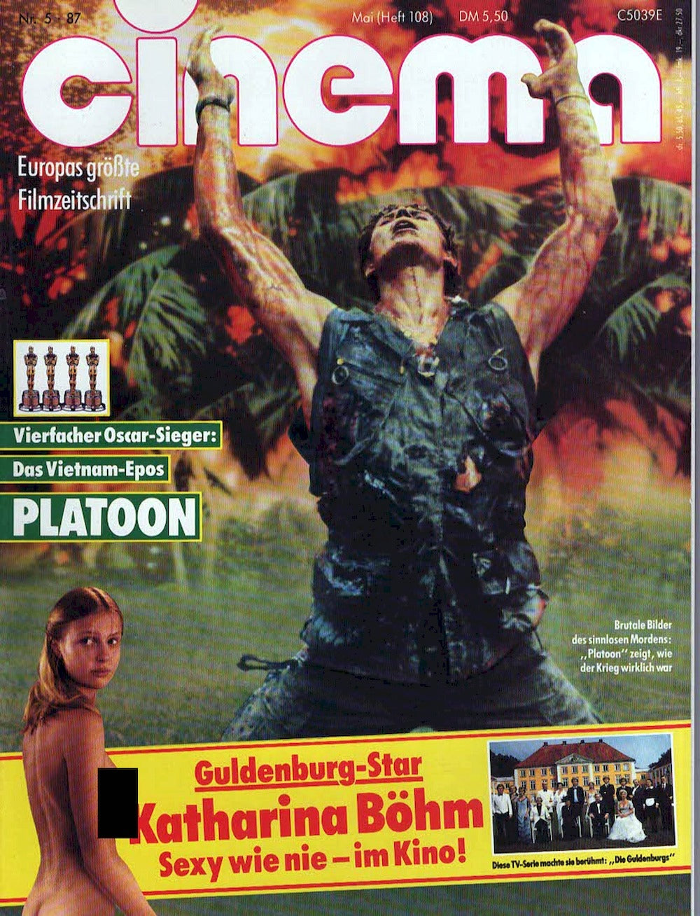 Cinema Magazin Deutschland 1987-05 Willem Dafoe Katharina Böhm