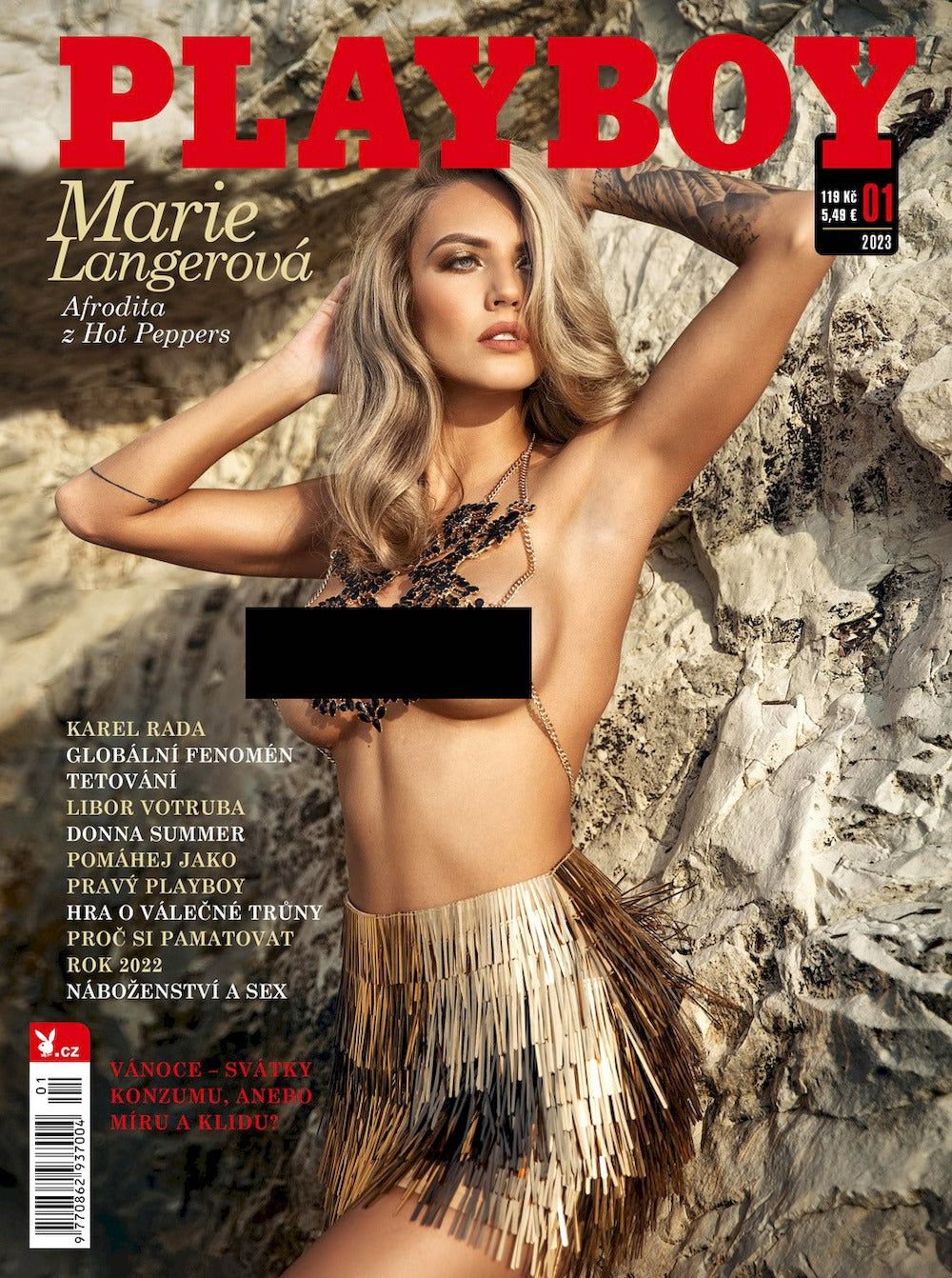 Playboy Magazine Czechia 2023-01 Marie Langerova Édition originale
