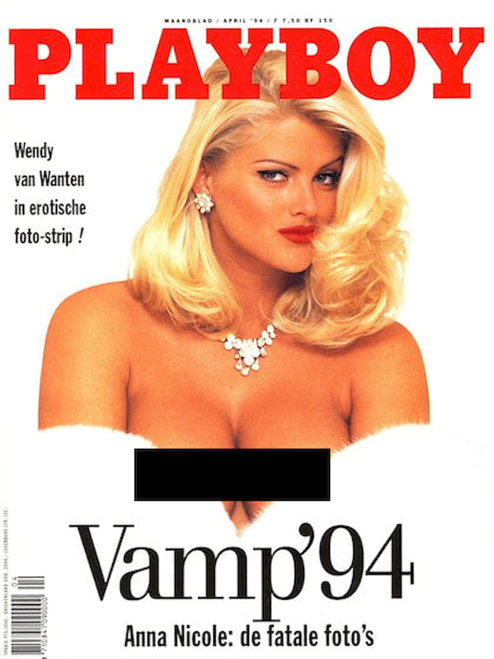 Playboy Magazine Netherlands 1994-04 Anna Nicole Smith Jenny McCarthy Original Print Issue