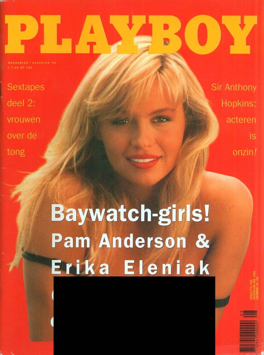 Playboy Magazine Netherlands 1994-08 – Pamela Anderson Elan Carter – Original Print Issue