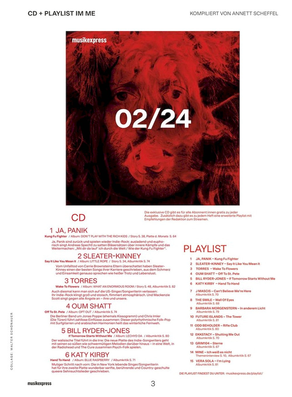Musikexpress Revista Alemania 2024-02 The Last Dinner Party Mine Mike Shinoda