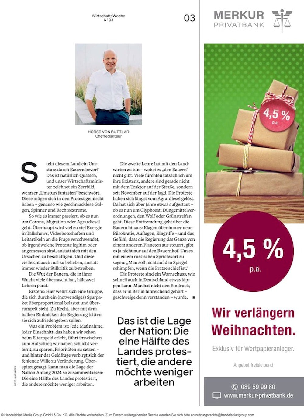 Wirtschaftswoche Magazin Deutschland 2024-03 Donald Trump