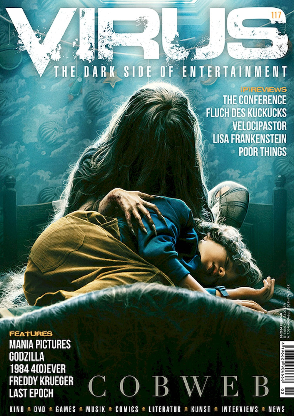 Virus Magazin Deutschland 2024 #117 Cobweb The Conference Godzilla