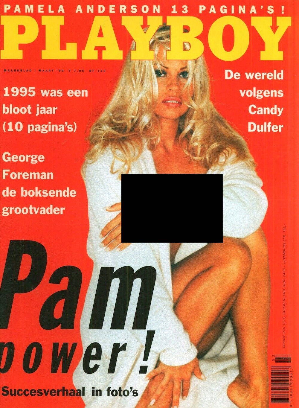 Playboy Magazine Pays-Bas 1996-03 – Pamela Anderson Donna D'Errico – Édition originale