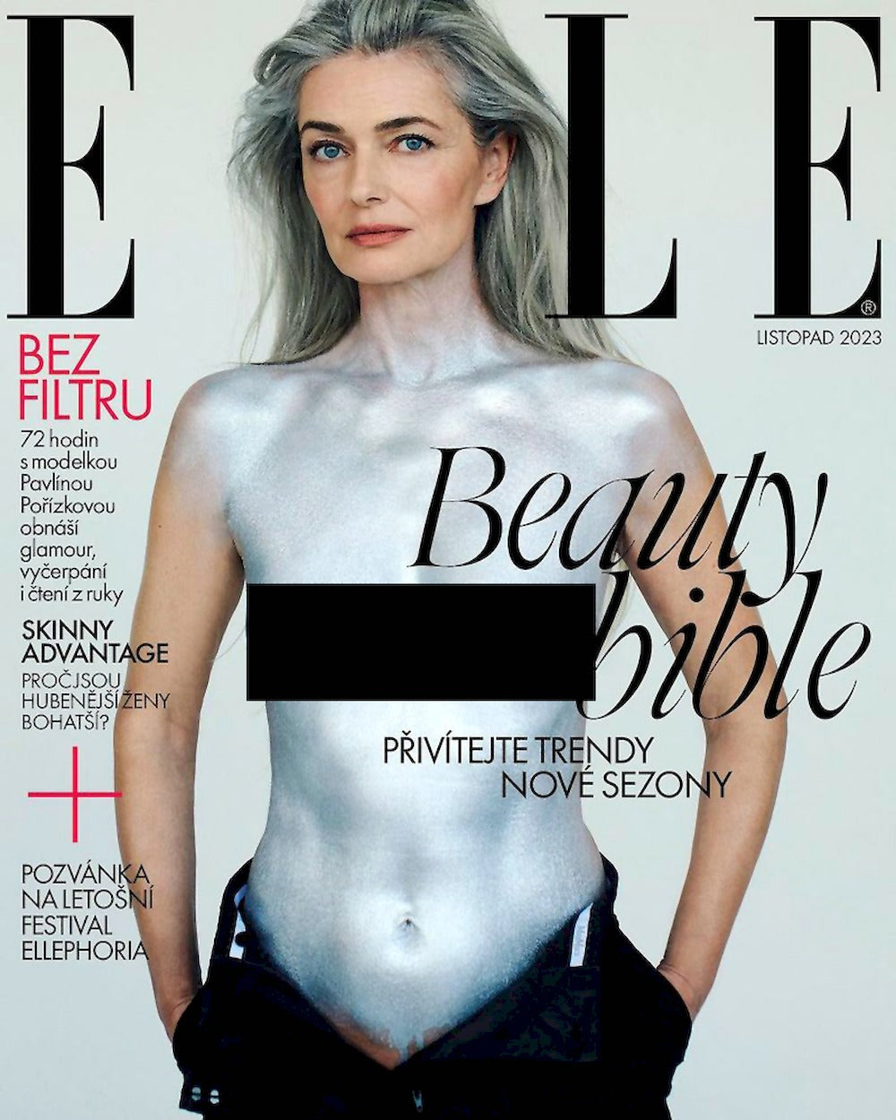 Elle Magazine Czech 2023-11 Paulina Porizkova Édition originale