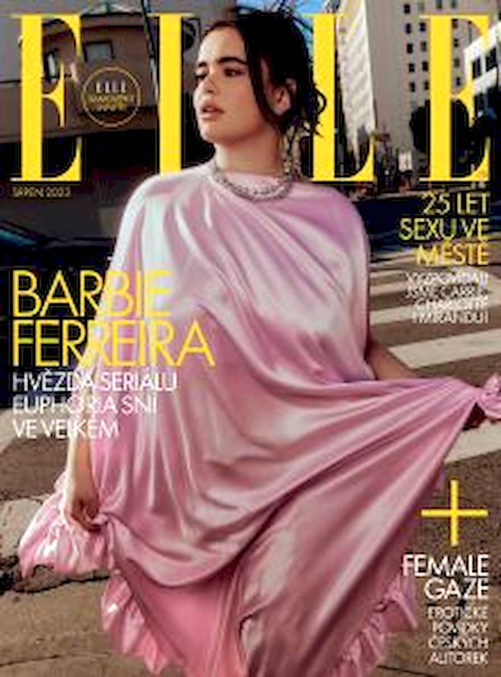 Elle Magazine Czech 2023-08 Barbie Ferreira Original Print Issue