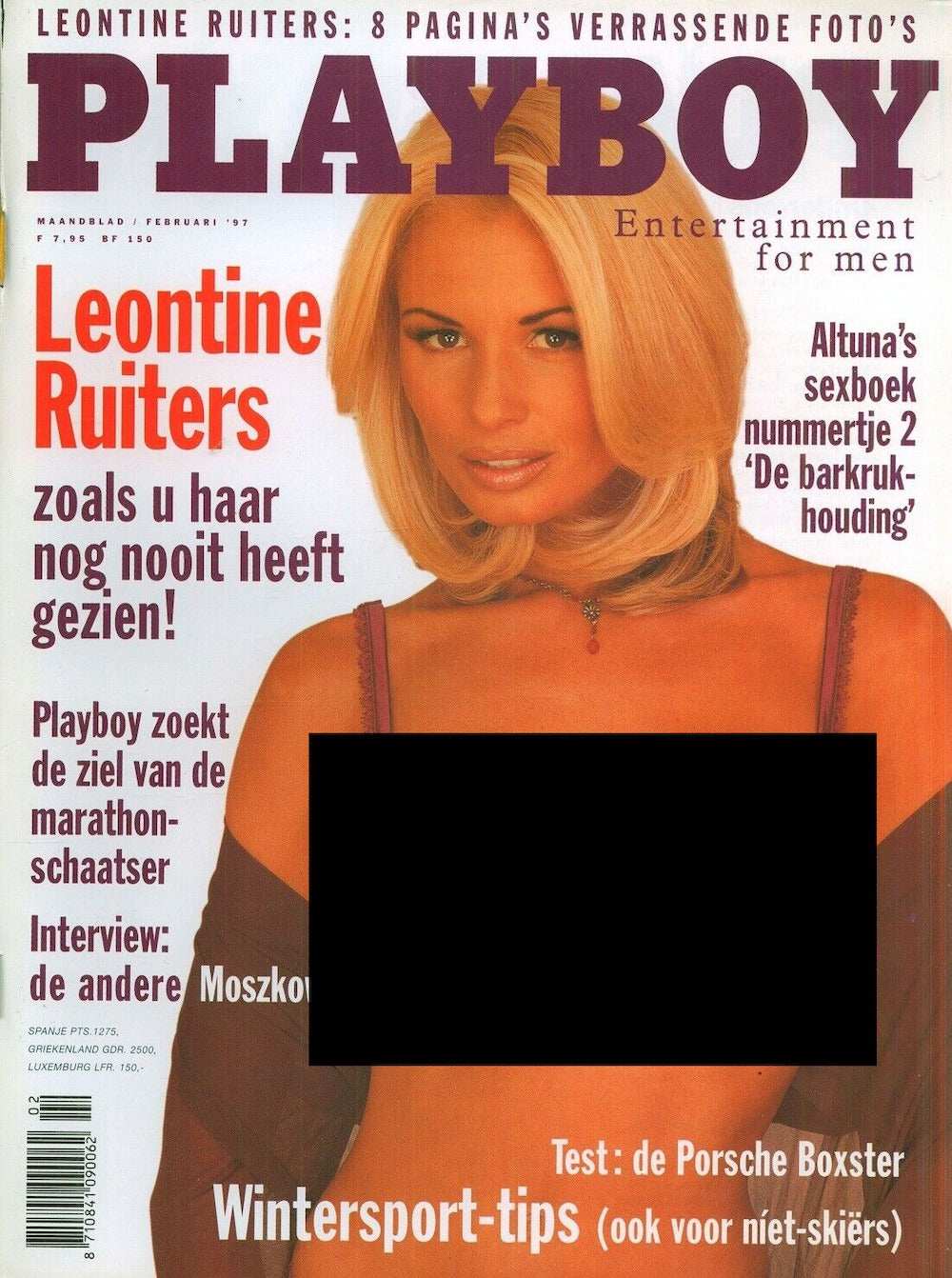 Playboy Rivista Paesi Bassi 1997-02 Leontine Ruiters Victoria Silvstedt Edizione originale