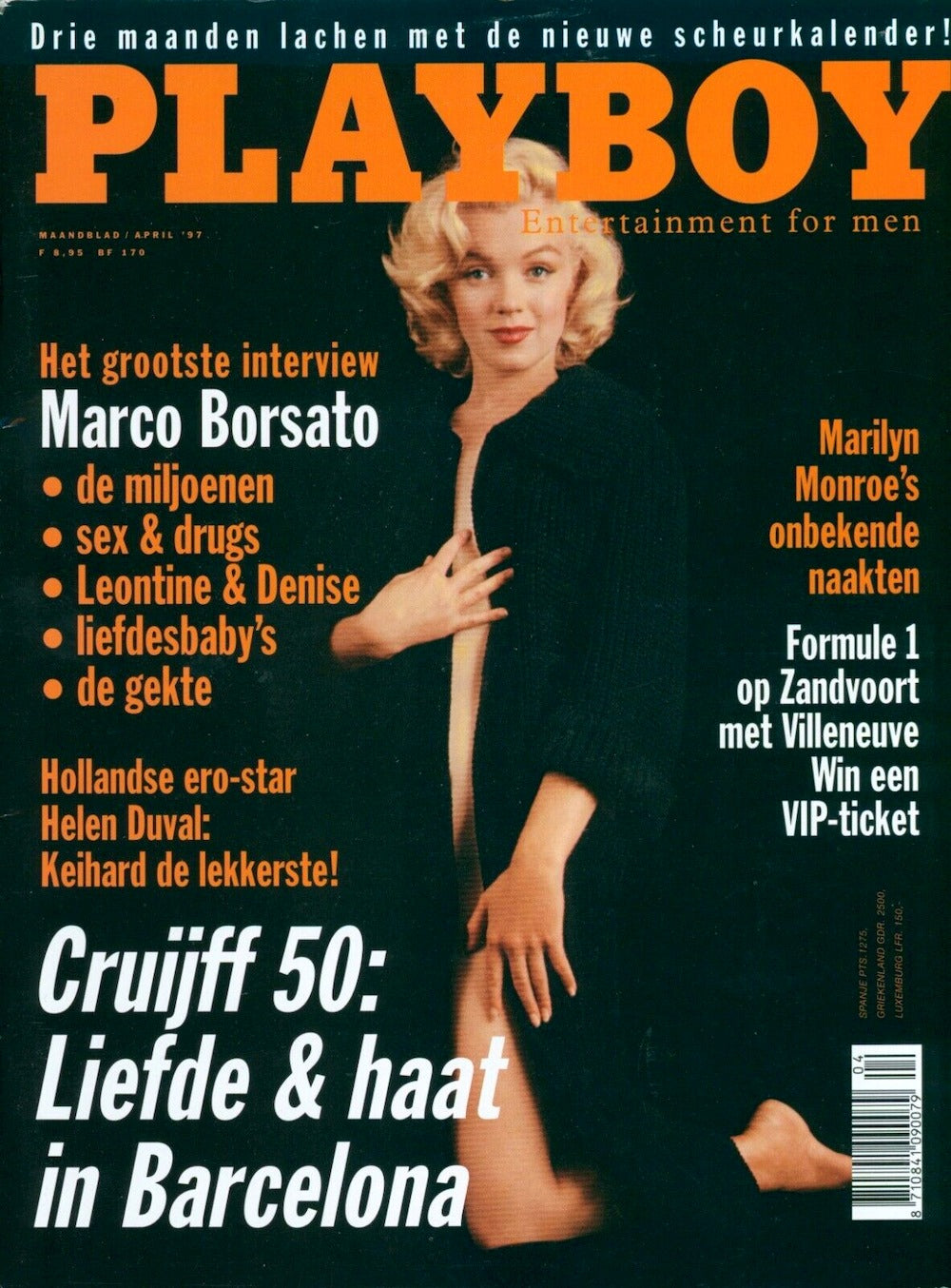 Playboy Rivista Paesi Bassi 1997-04 Marilyn Monroe Edizione originale