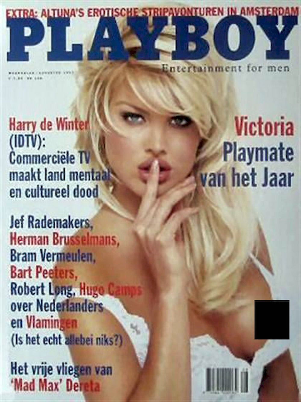 Playboy Magazine Netherlands 1997-08 – Victoria Silvstedt Daphnee Duplaix – Original Print Issue