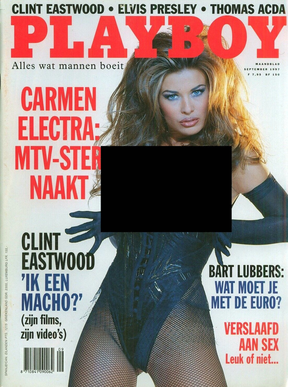 Playboy Magazine Pays-Bas 1997-09 Carmen Electra Édition originale