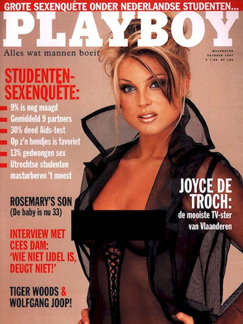 Playboy Magazine Pays-Bas 1997-10 Joyce De Troch Kalin Olson Édition originale