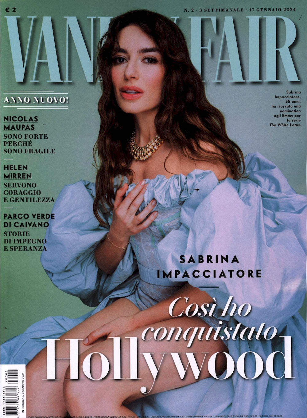 Vanity Fair Magazine Italy 2024-02 – +03 Sabrina Impacciatore – Original Print Issue