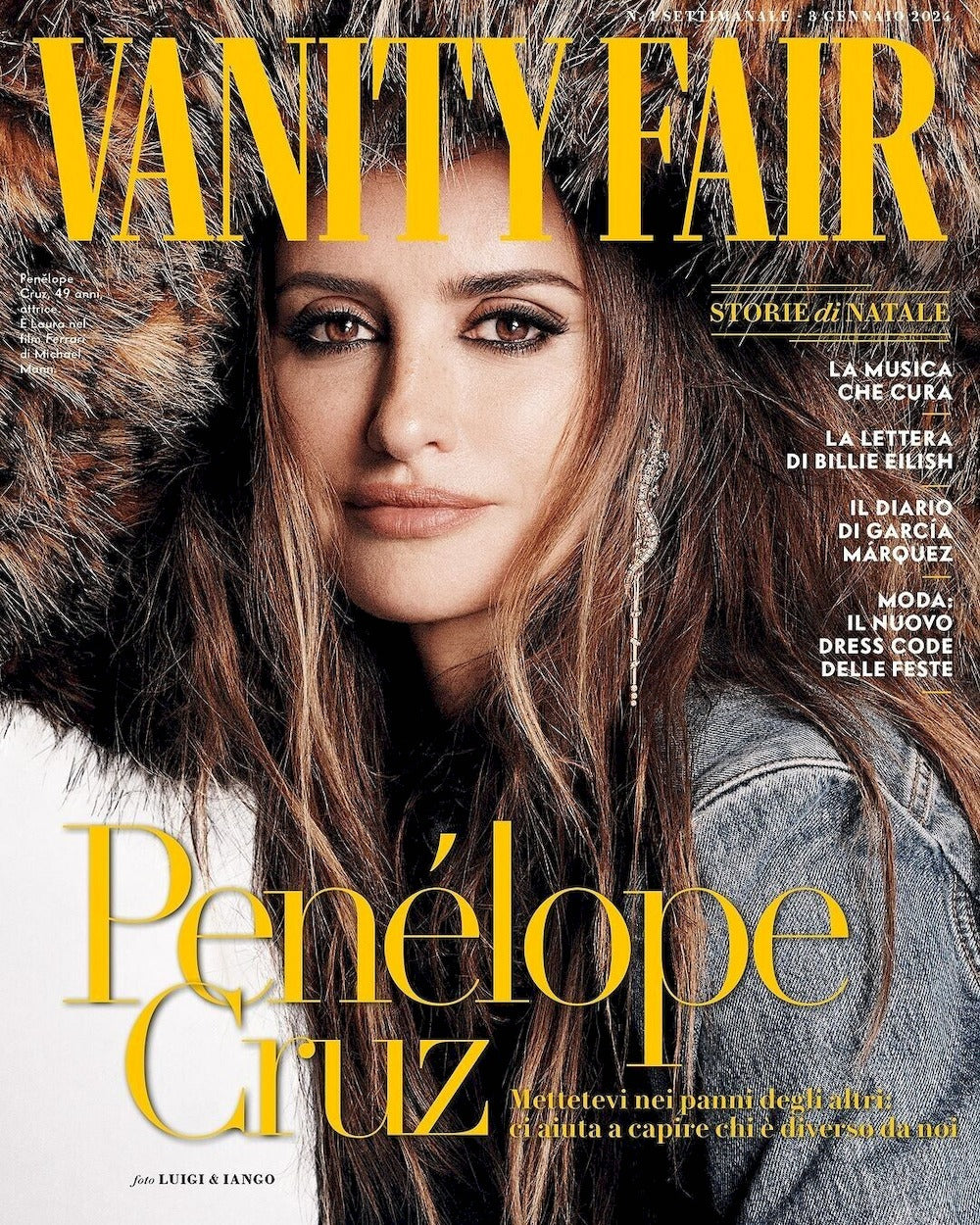 Vanity Fair Magazine Italie 2024-01 Penelope Cruz Édition originale