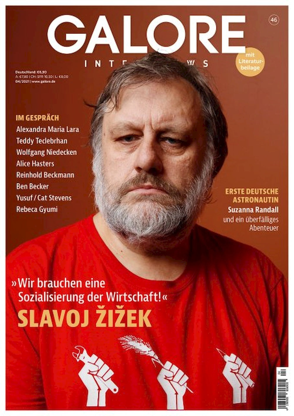 Galore Magazine Allemagne 2021 #46 Slavoj Žižek Cat Stevens Charles Lewinsky Édition originale