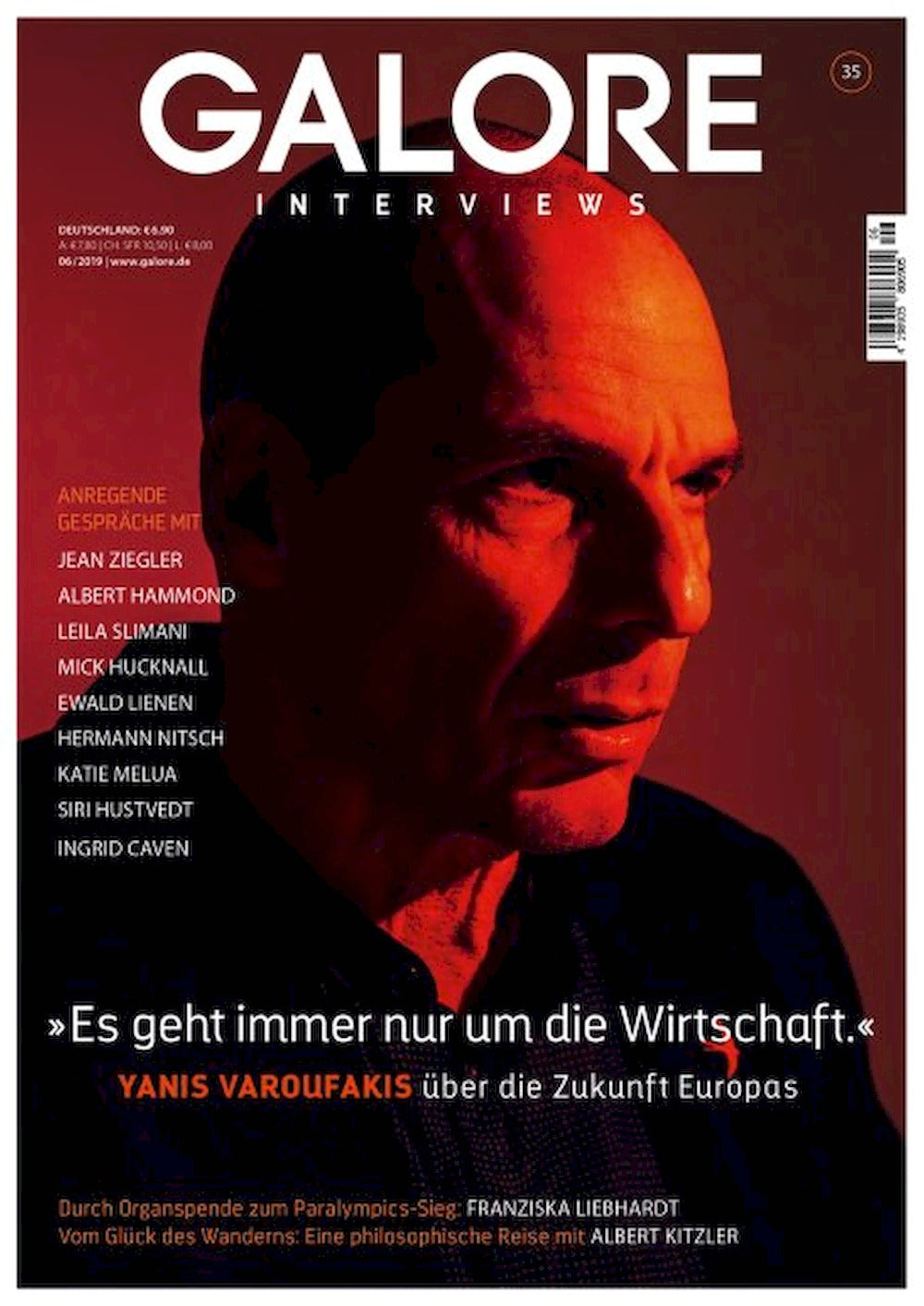 Galore Magazin Deutschland 2019 #35 Yanis Varoufakis Jean Ziegler Albert Hammond
