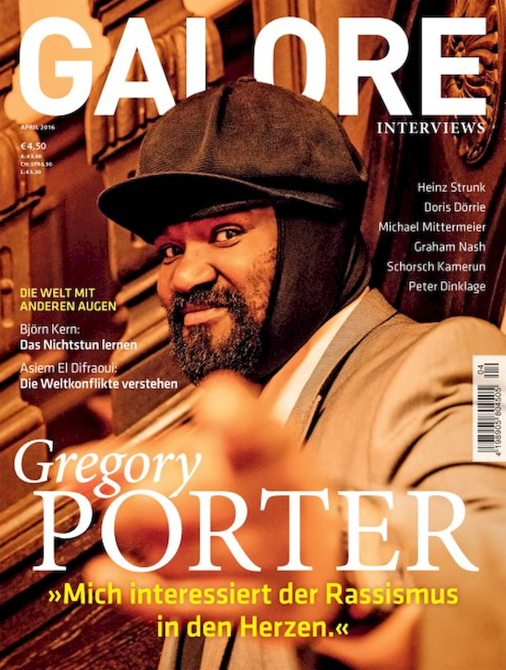 Galore Magazine Allemagne 2016 #14 Gregory Porter Asiem El Difraoui Peter Dinklage Joe Bonamassa Édition originale