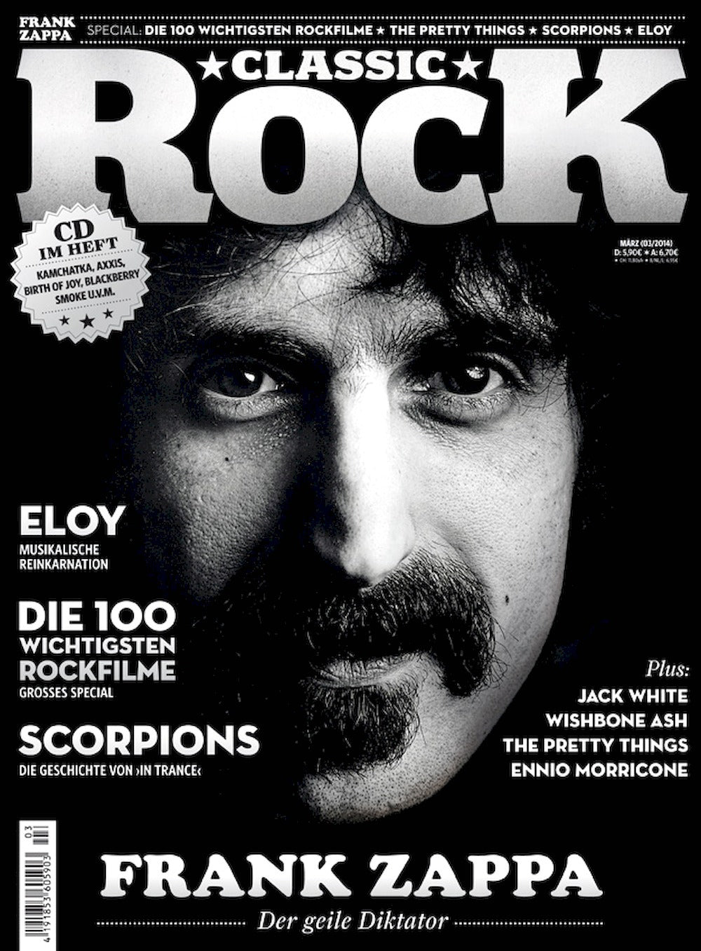 Classic Rock Tijdschrift Duitsland 2014 #28 Frank Zappa Eloy Scorpions Jack White Originele uitgave
