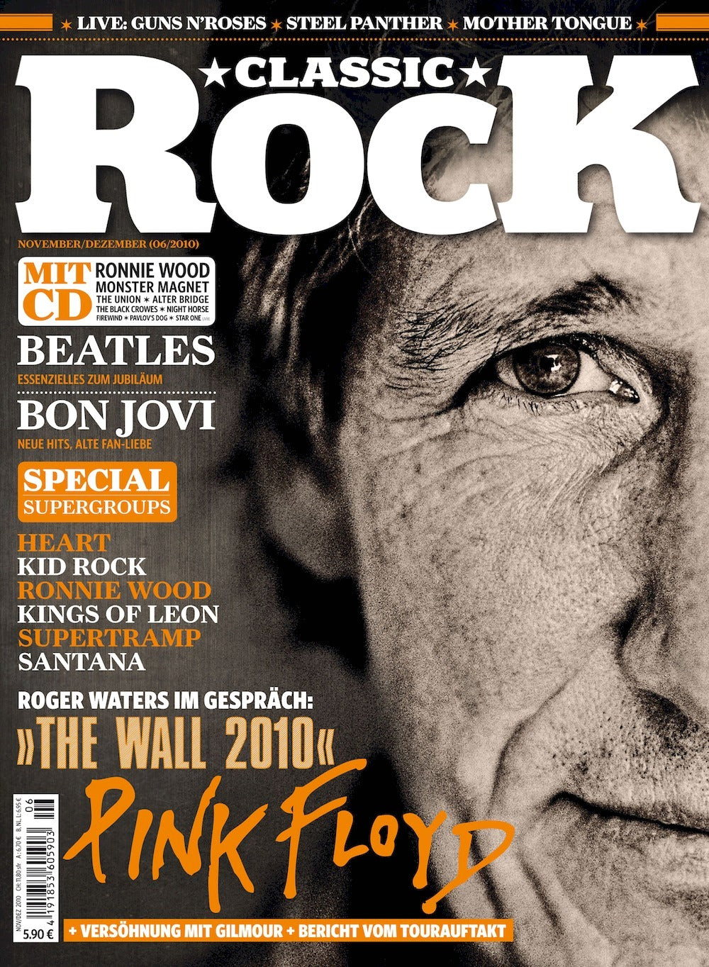 Classic Rock Revista Alemanha 2010 #4 Pink Floyd Beatles Bon Jovi Kid Rock Edição original