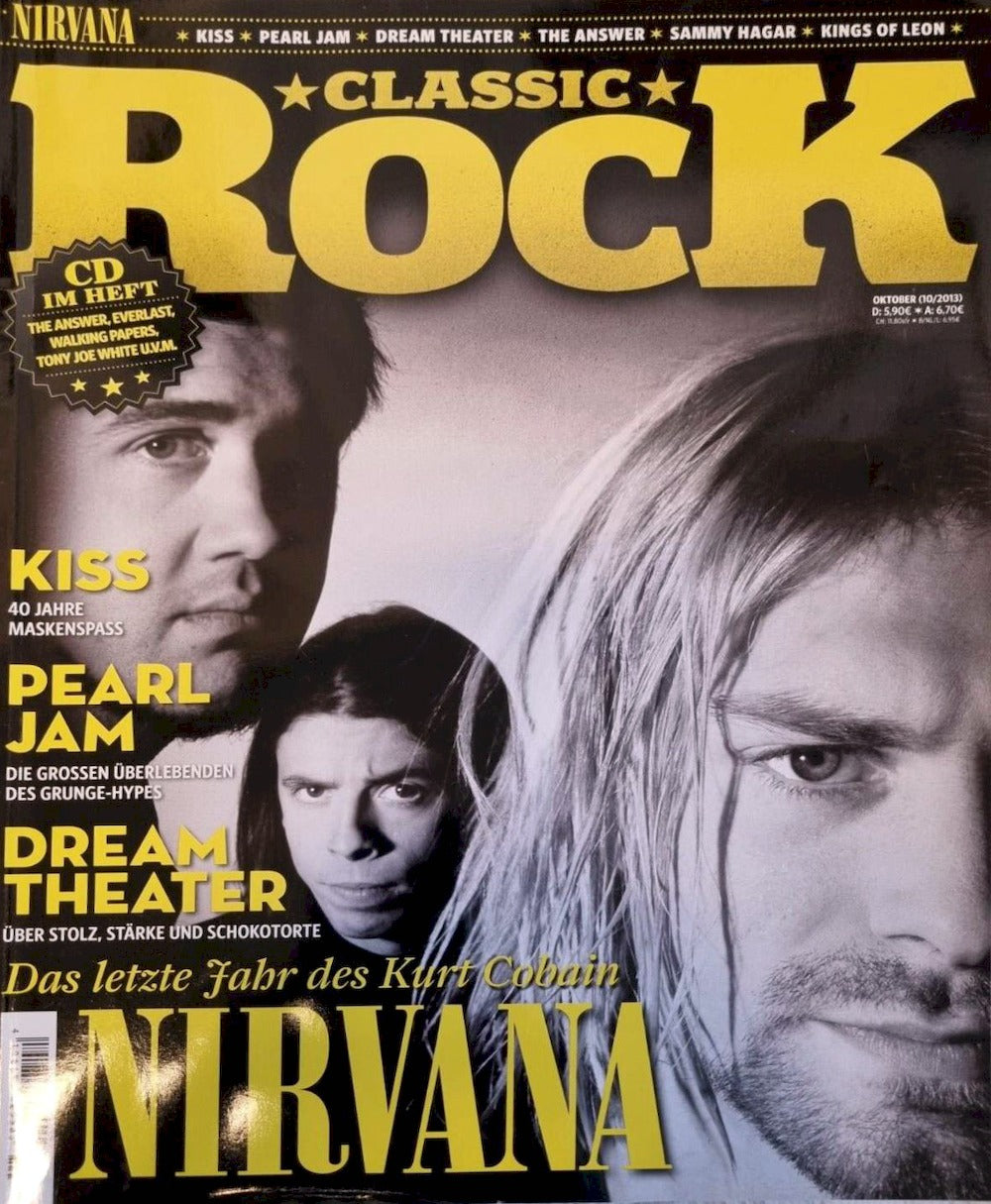 Classic Rock Tijdschrift Duitsland 2013 #24 Nirvana Kiss Pearl Jam Dream Theater Originele uitgave