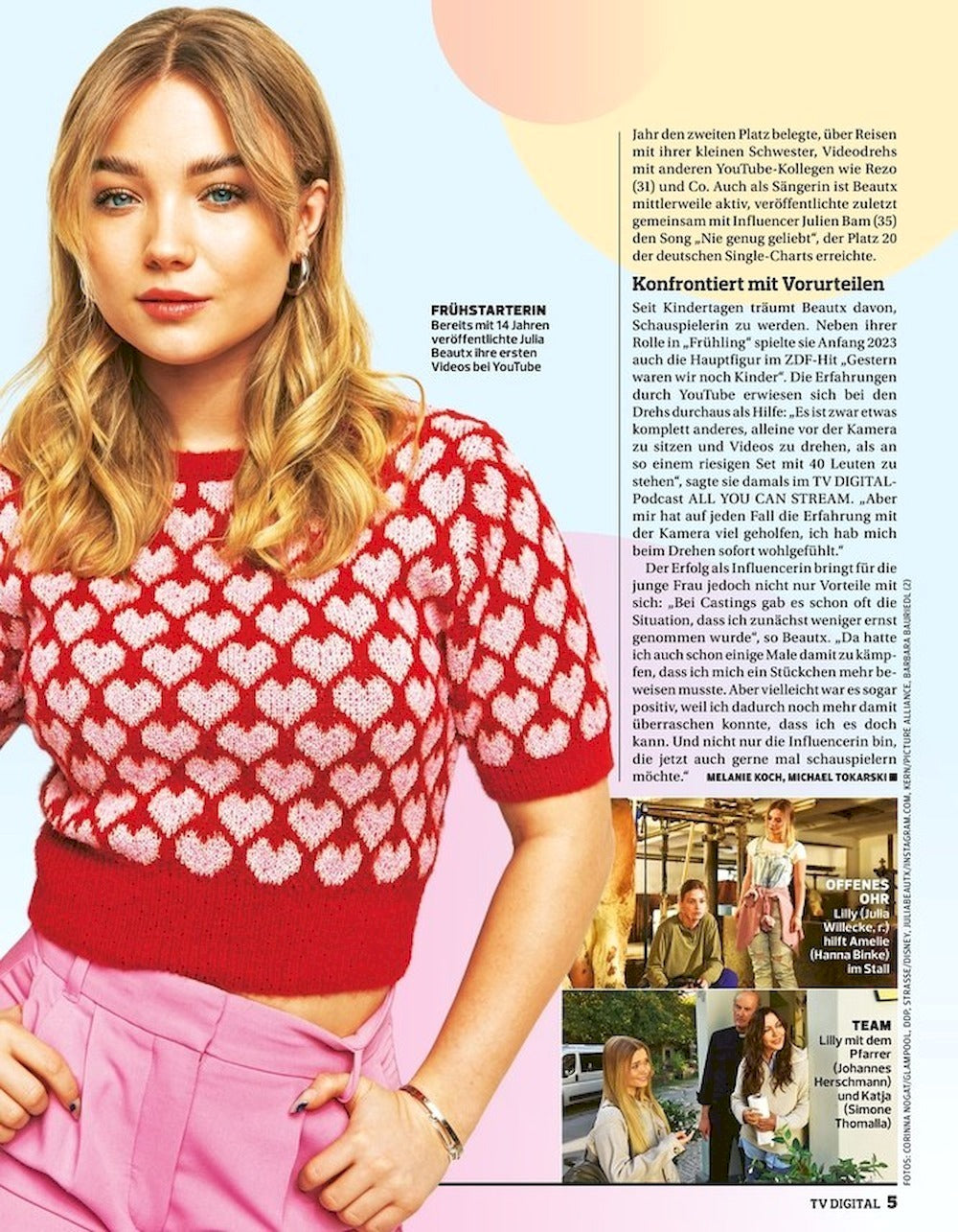 TV Digital Magazine Germany 2024-04 Sofía Margarita Vergara Julia Beautx Original Print Issue