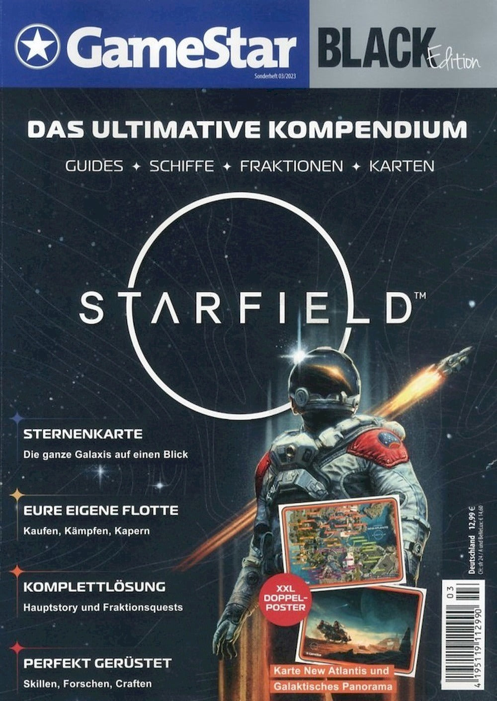 Game Star Black Tijdschrift Duitsland 2023-03 Starfield Originele uitgave