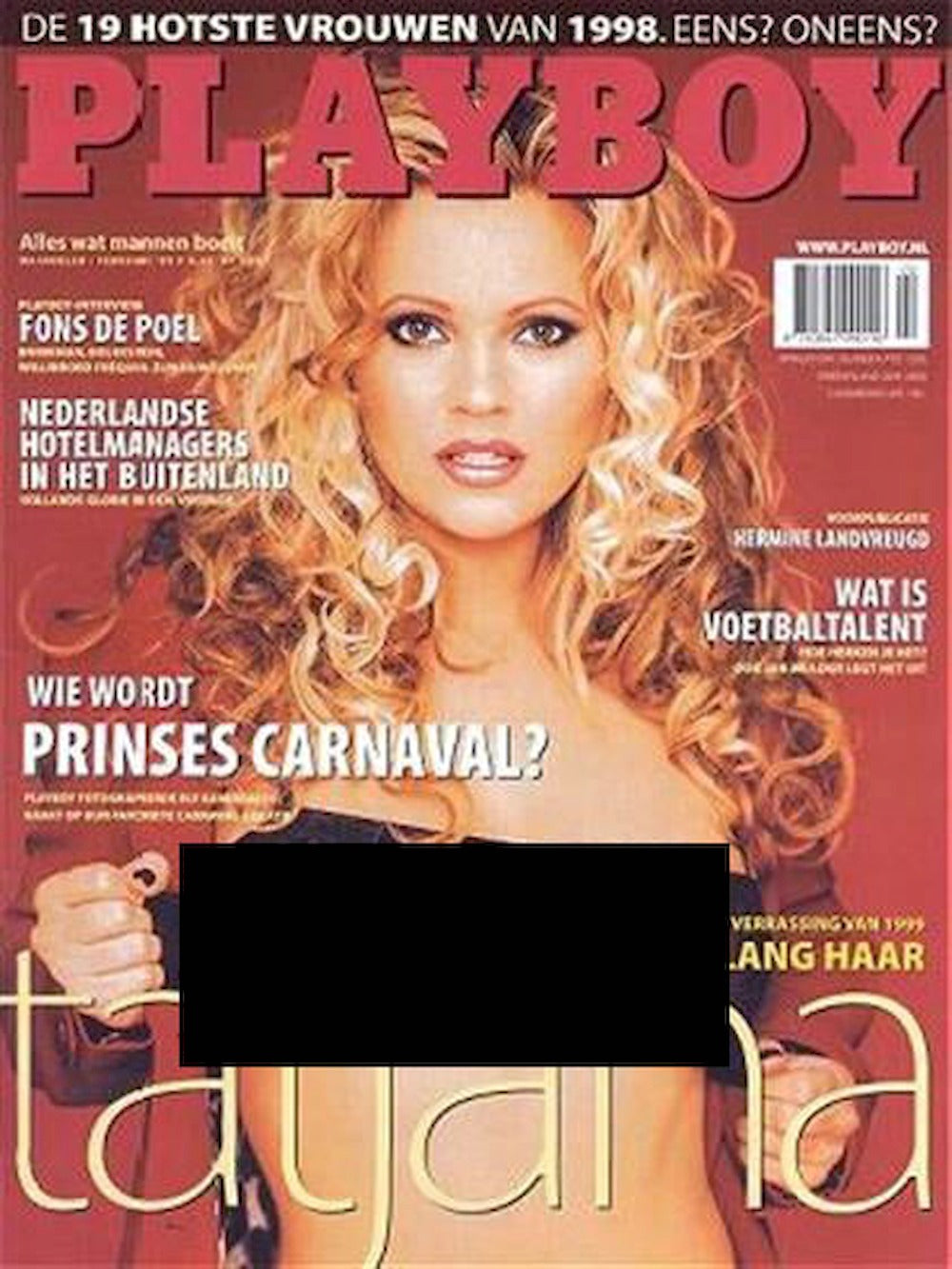 Playboy Magazine Netherlands 1999-02 Tatjana Simic Tiffany Taylor Original Print Issue