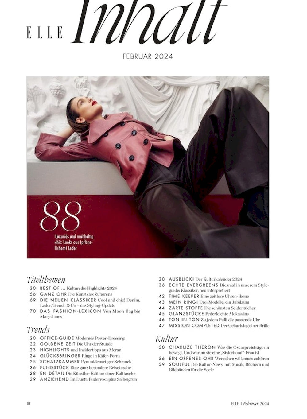 Elle Magazin Deutschland 2024-02 Berit Heitmann