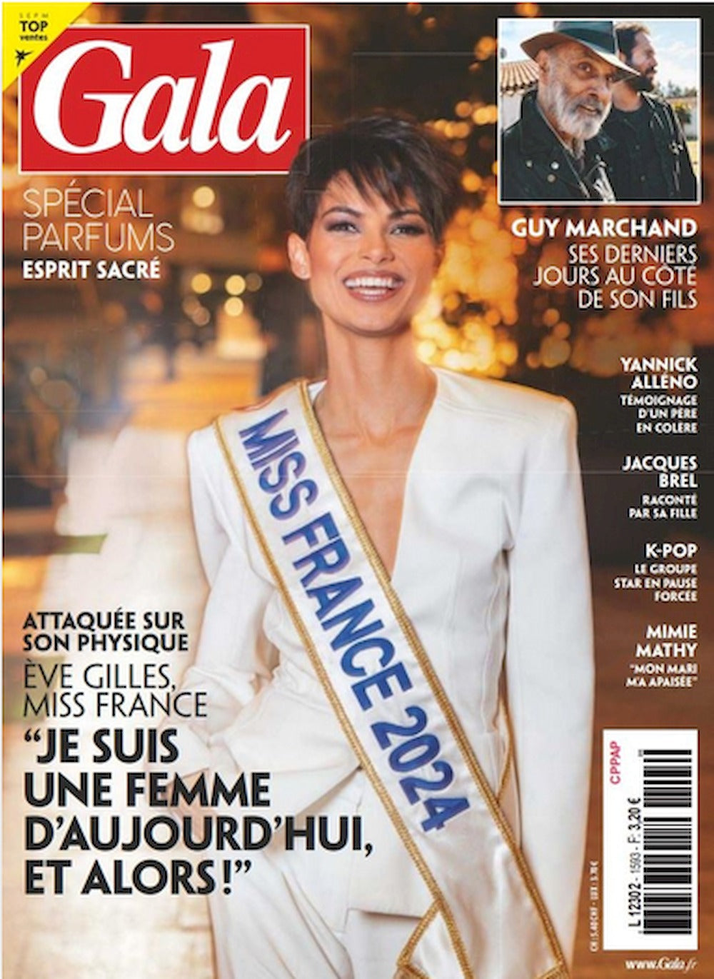 Gala Magazine France 2023 #1593 Eve Gilles Guy Marchand Yannick Alléno Jacques Brel Original Print Issue