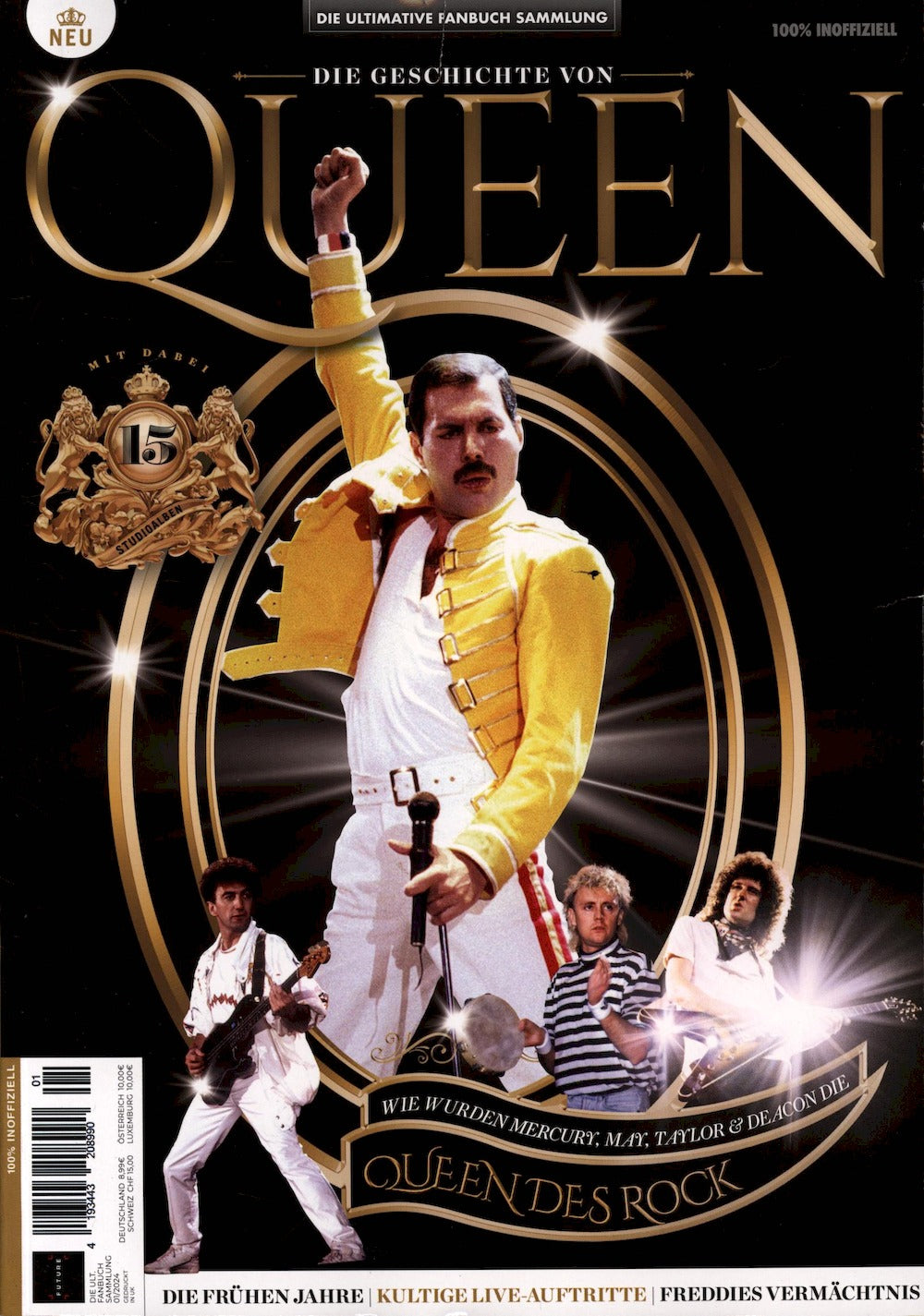 Fanbuch Sammlung Magazine Allemagne 2024-01 Queen Freddie Mercury Édition originale