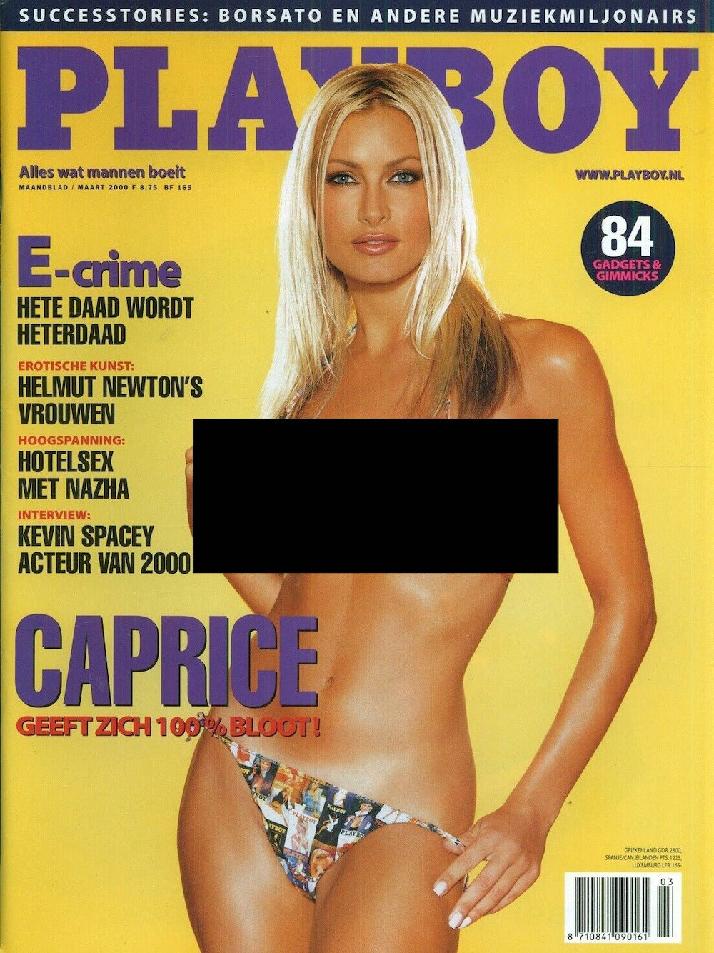 Playboy Tijdschrift Nederland 2000-03 Caprice Bourret Brooke Richards Originele uitgave