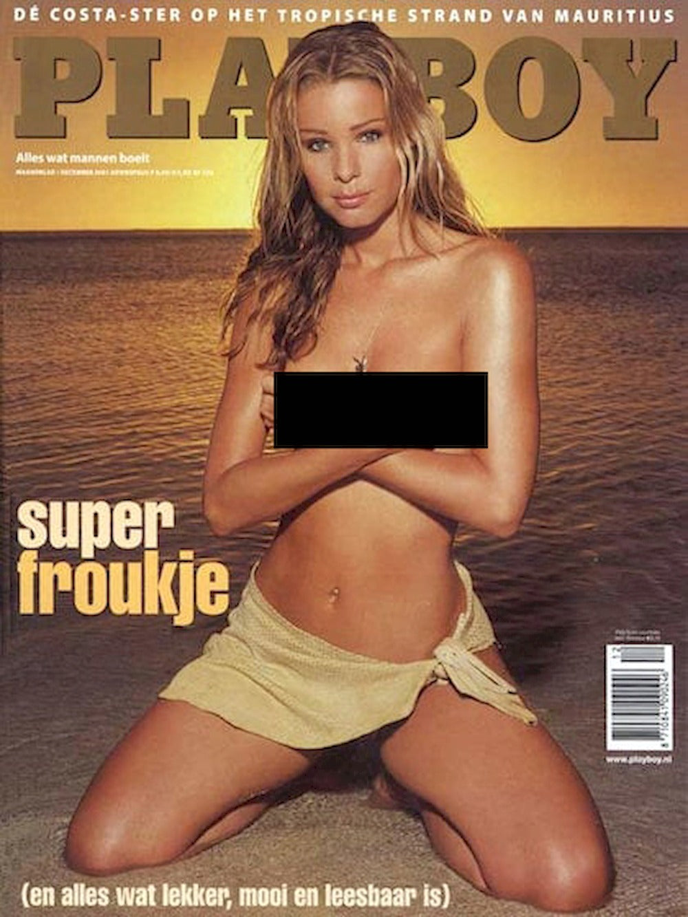 Playboy Magasin Nederländerna 2001-12 Froukje De Both Heather Kozar Originalutgåva