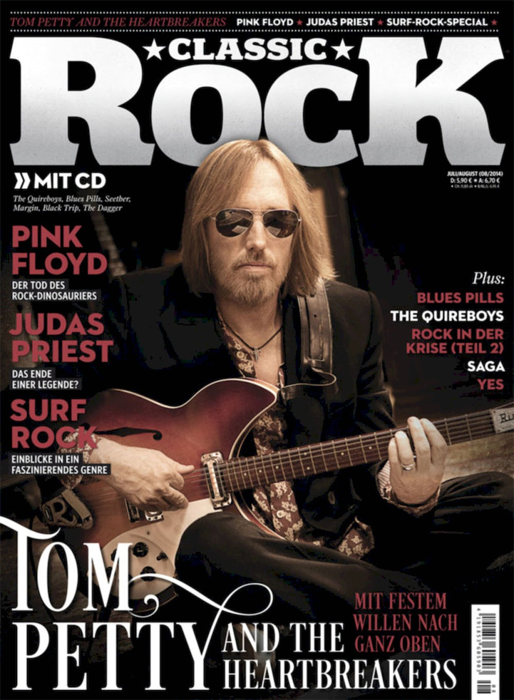 Classic Rock Rivista Germania 2014 #32 Tom Petty Pink Floyd Judas Priest Saga Yes Edizione originale