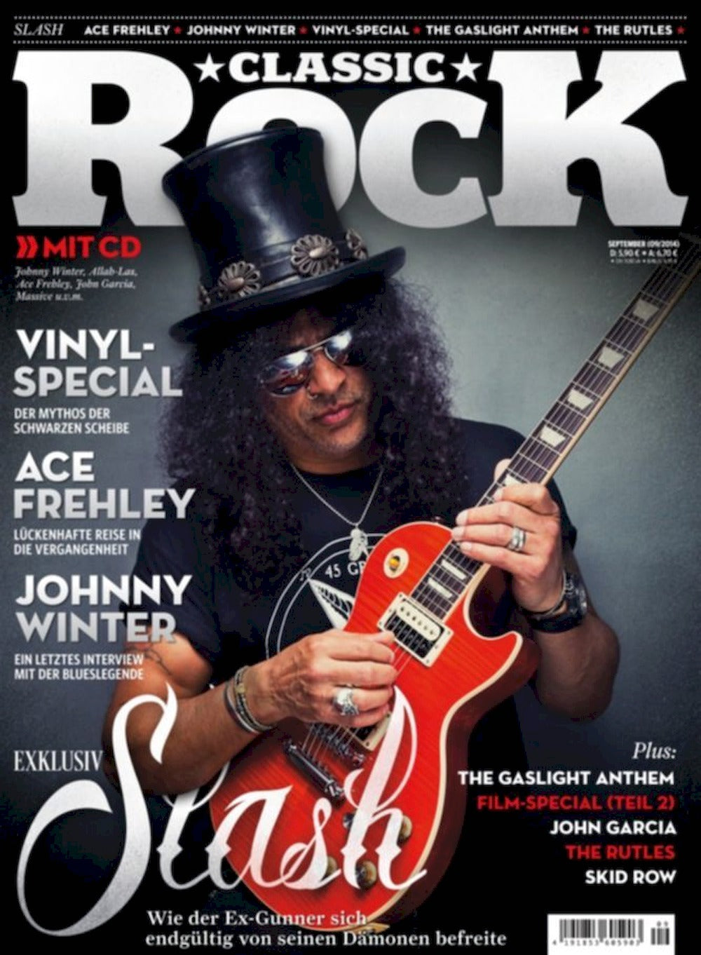 Classic Rock Magazine Allemagne 2014 #33 Slash Ace Frehley Johnny Winter Ace Frehley Édition originale
